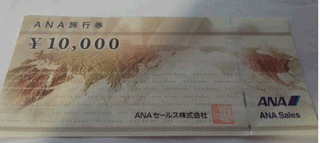 ANA（全日本空輸）旅行券20000円分